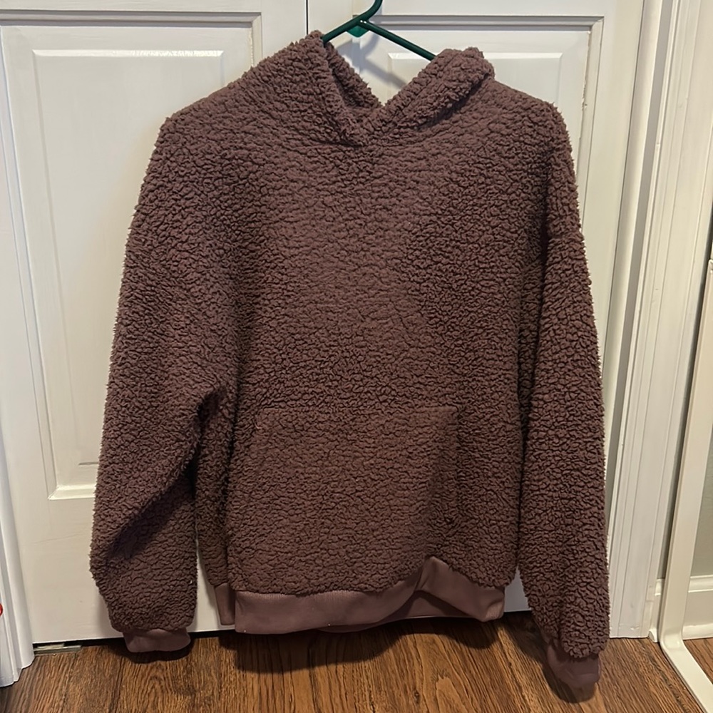 American Eagle fuzzy hooded sweatshirt size small